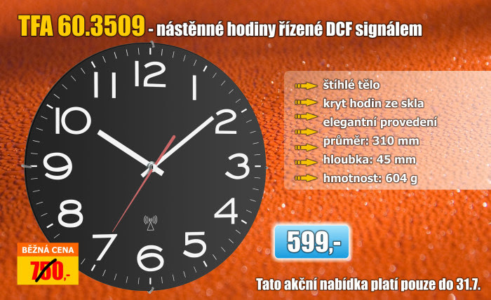 Nástěnné DCF hodiny TFA 60.3509