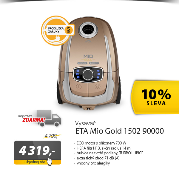 Vysavač podlahový ETA Mio GOLD 1502 90000