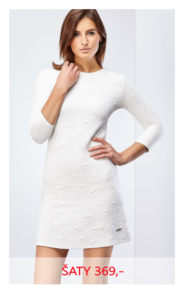 Šaty krátké bílé