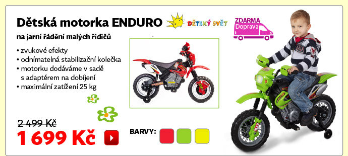 Dětská motorka Enduro